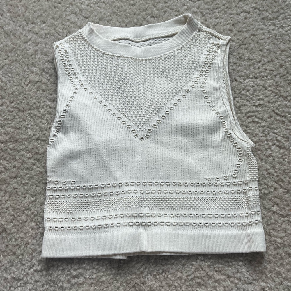 Cream Crop Top